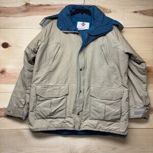Vintage Columbia Jacket Mens XL Brown Full Zip Parka Technicloth Oregon 90s